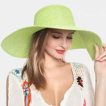 Load image into Gallery viewer, Solid Straw Sun Hats
