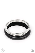 Cargar imagen en el visor de la galería, Black Wooden Bangle
