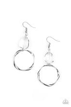 Load image into Gallery viewer, Silver Circle Drop Earrings
